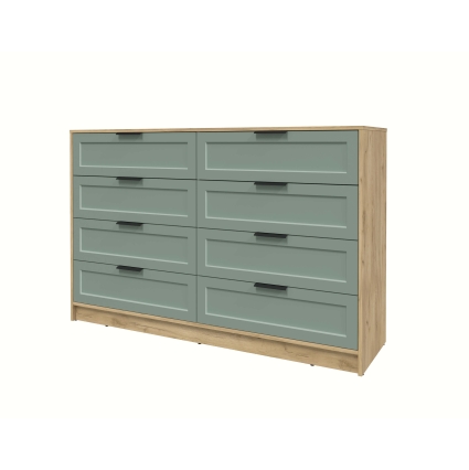 Kомод Тренд КТ-К157 (Дуб золотой ЛДСП/ Мята ЛМДФ) Ш1565 В1020 Г451 Kомод Тренд КТ-К157 (Дуб золотой ЛДСП/ Мята ЛМДФ) Ш1565 В1020 Г451